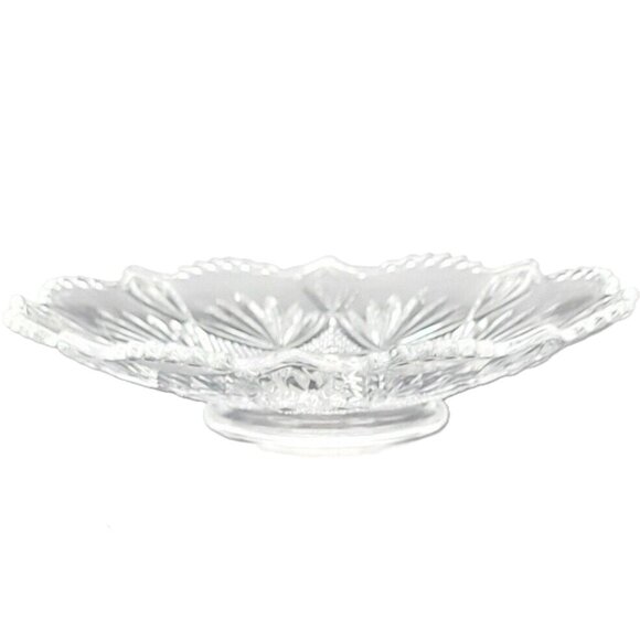Vintage Antique Very Rare Cut Crystal Footed Center Dish/Bowl - Picture 2 of 7